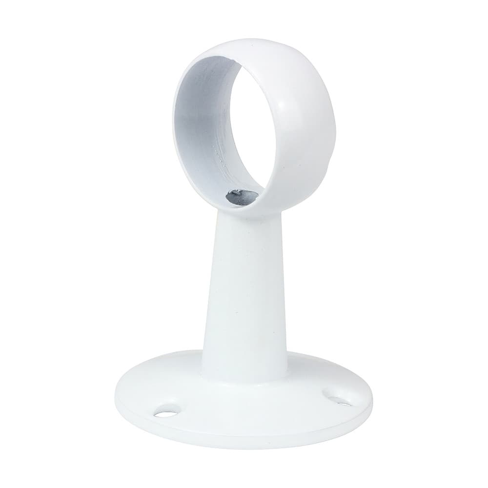 Timco 204166 Centre Bracket - For Round Tube - White 25Mm Bag 1