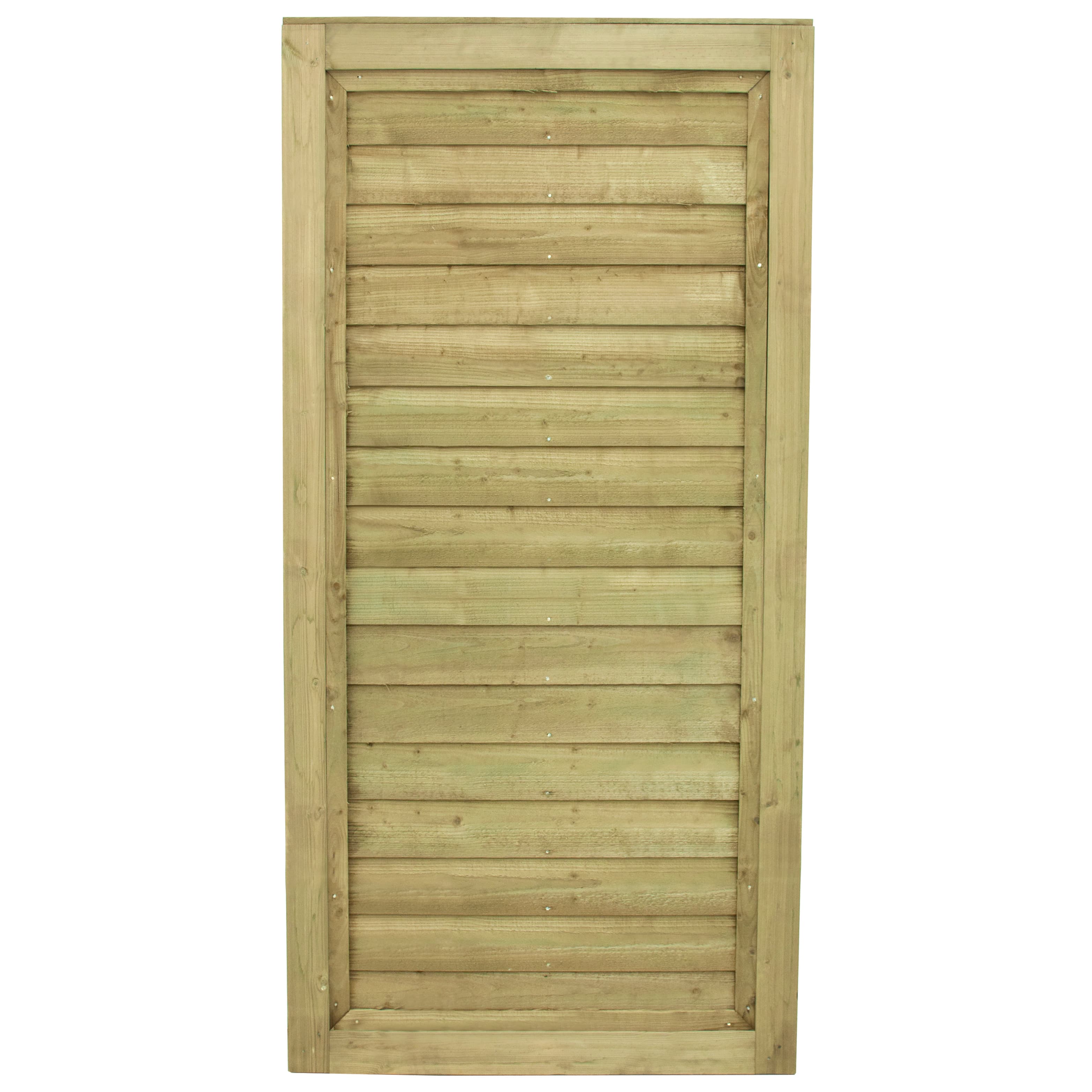 Forest Garden Pressure Treated Square Lap Gate 910mm x 1820mm