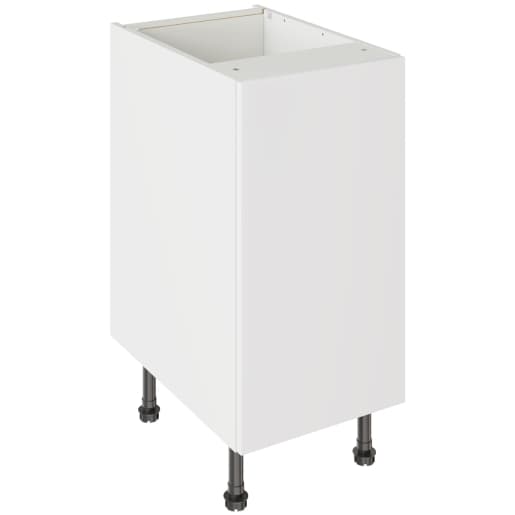 Flatpack 400 Base Kitchen Cabinet Slab Supermatt White