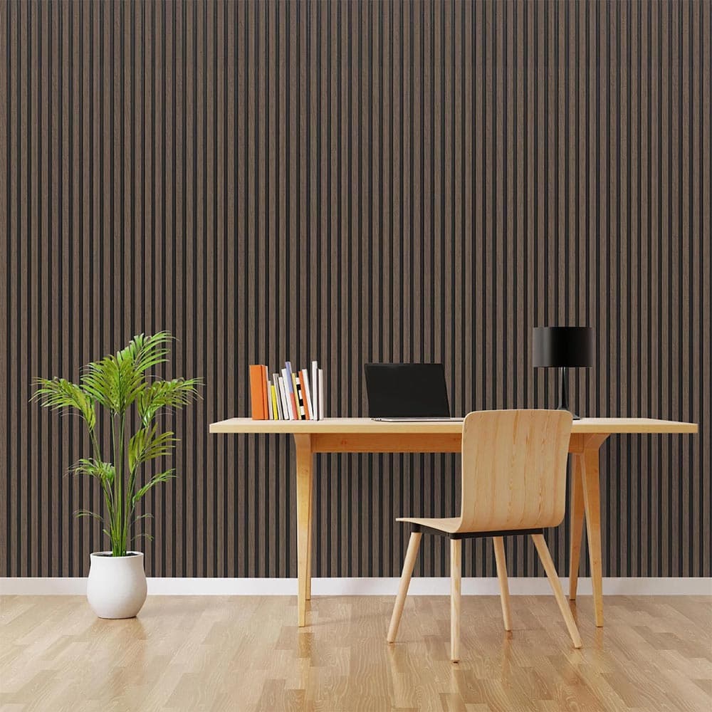 Premium Waterproof Walnut 3D Large Slat Wall Panel