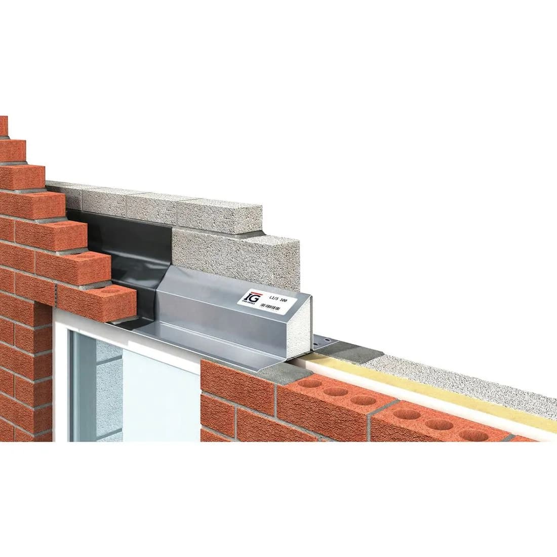 Ig Steel Lintel L1/S50 50-70Mm Cavity 1800Mm