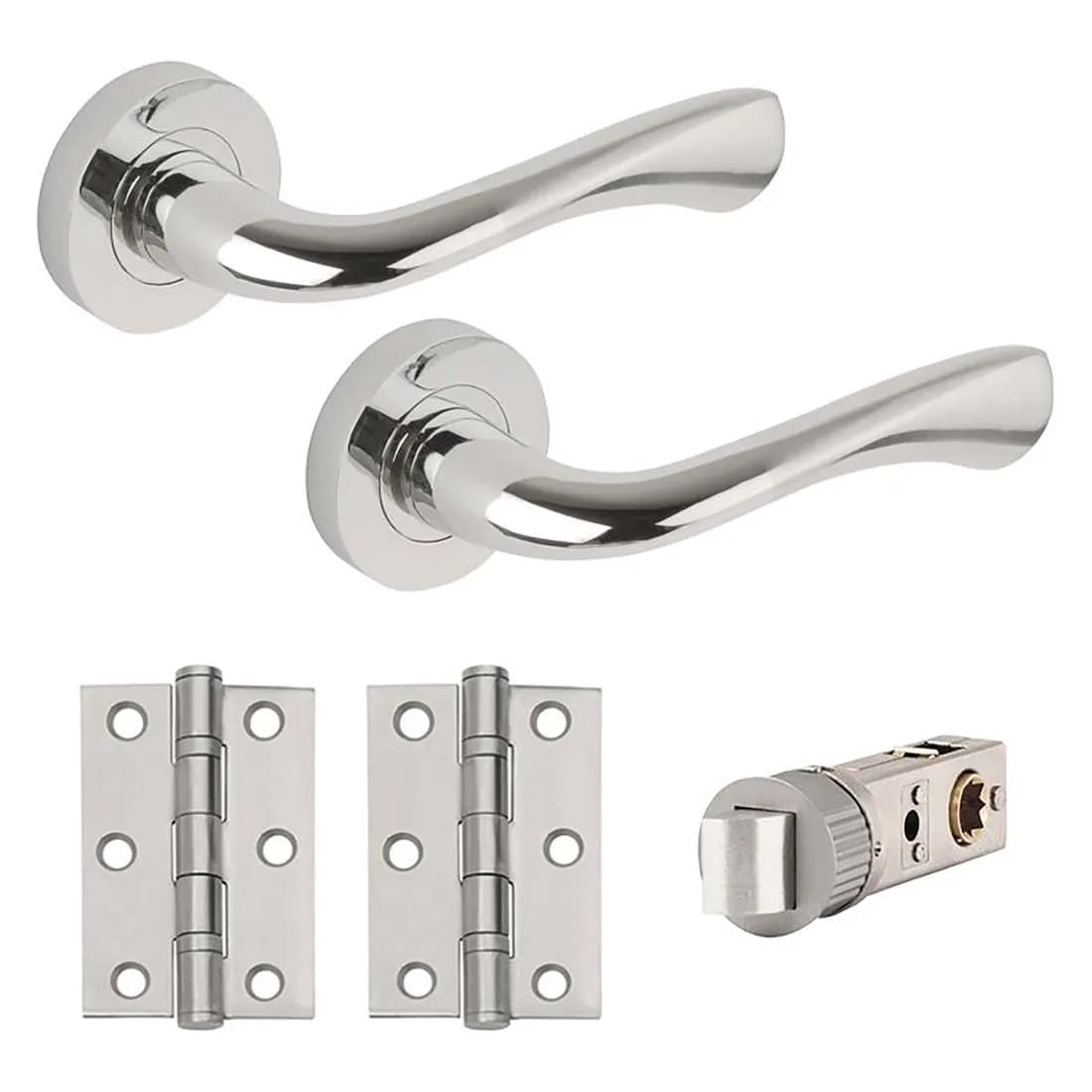 Zone Smart Latch Dr Pack Cw Dual Finish Handle 3In Hinge