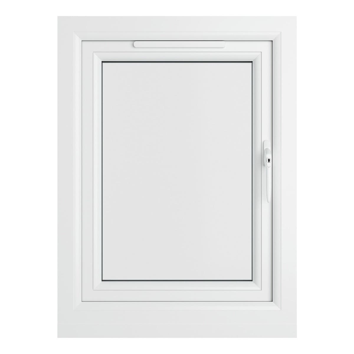 uPVC White Triple Glazed Window - Right Handed - Side Hung - Clear Glass - 610 x 965mm