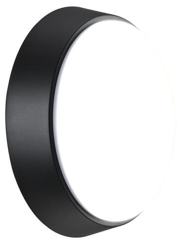 Eber10S40-01 Eco Round Bulkhead Ip54 700Lm 10W 4000K Supplied Black And White Trim EBER10S40-01