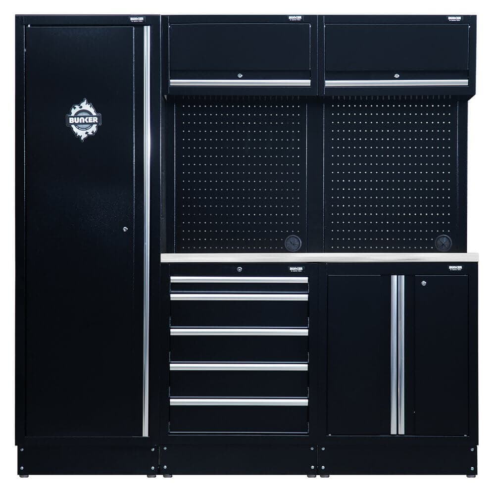 04503 Bunker® Modular Storage Combo With Stainless Steel Worktop (11 Piece)
