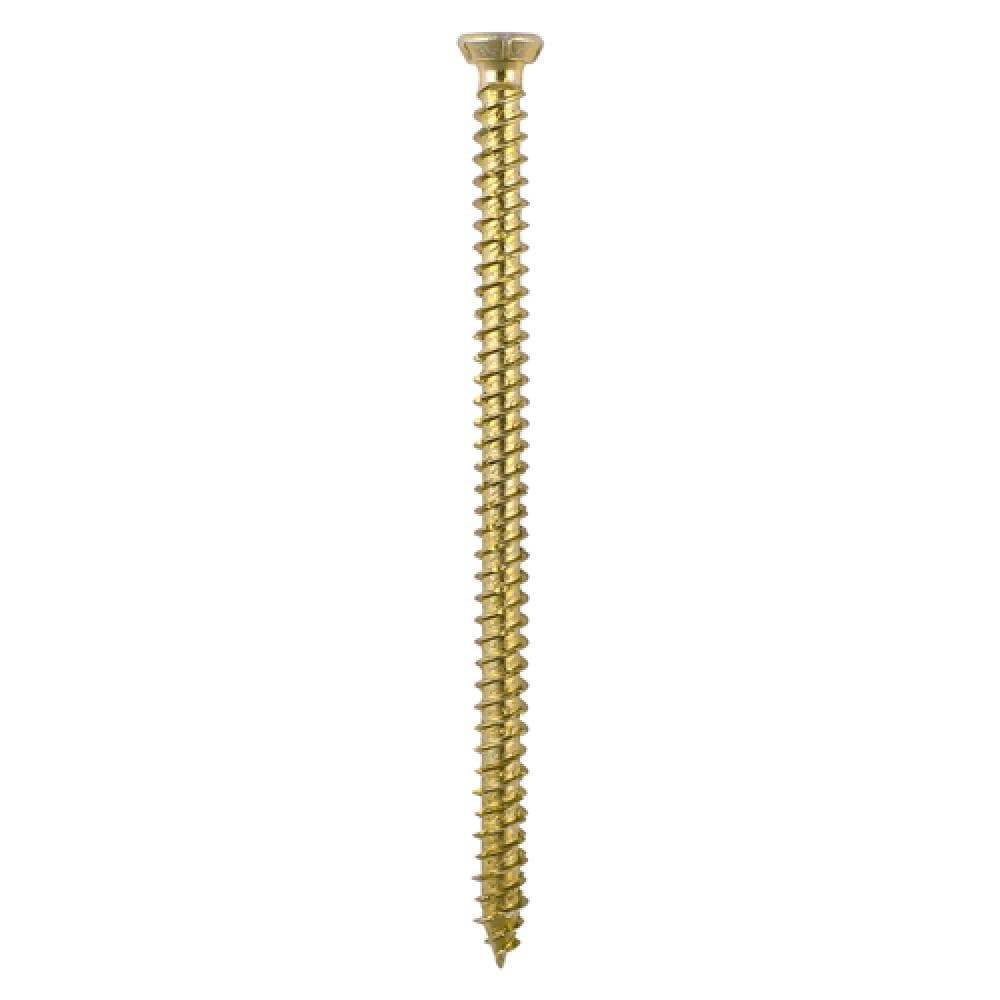 Timco 00120TCONP Concrete Screws - Tx - Flat Countersunk - Yellow 7.5 X 120 TIMpac 3