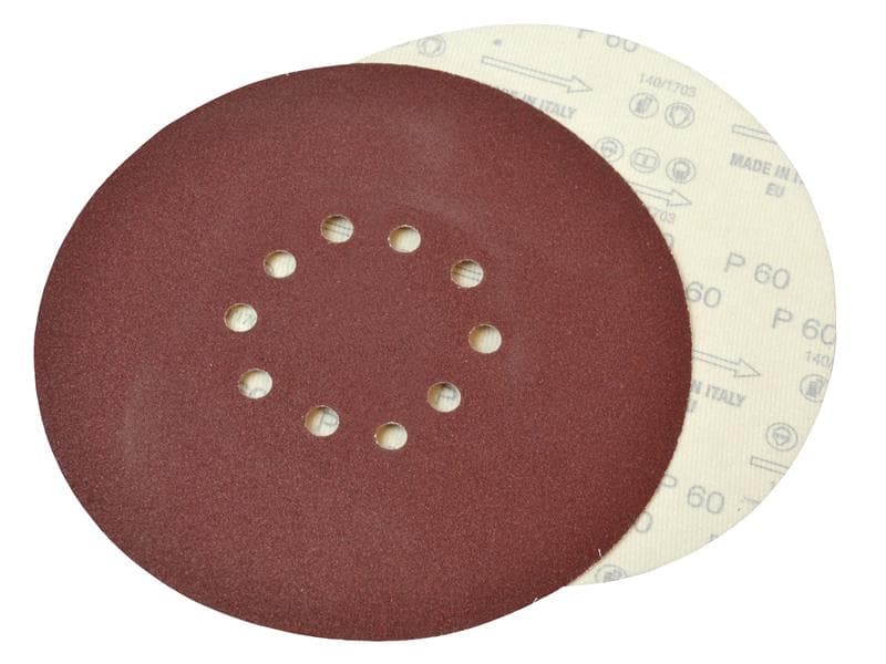 Faithfull 035988 Dry Wall Sanding Disc For Flex Machines 225Mm Assorted (Pack 10)