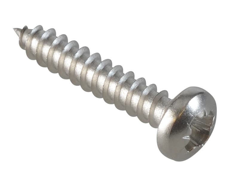 Forgefix FPSTPP346SS Self-Tapping Screw Pozi Compatible Pan Head Ss 3/4In X 6 Forgepack 40