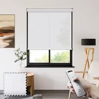 Filtra 3% White Somfy Battery Powered Roller Blind Screens 3% Screen