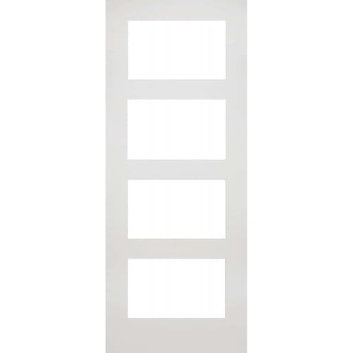 Deanta Coventry White Primed Glazed 2040mm x 726mm x 40mm