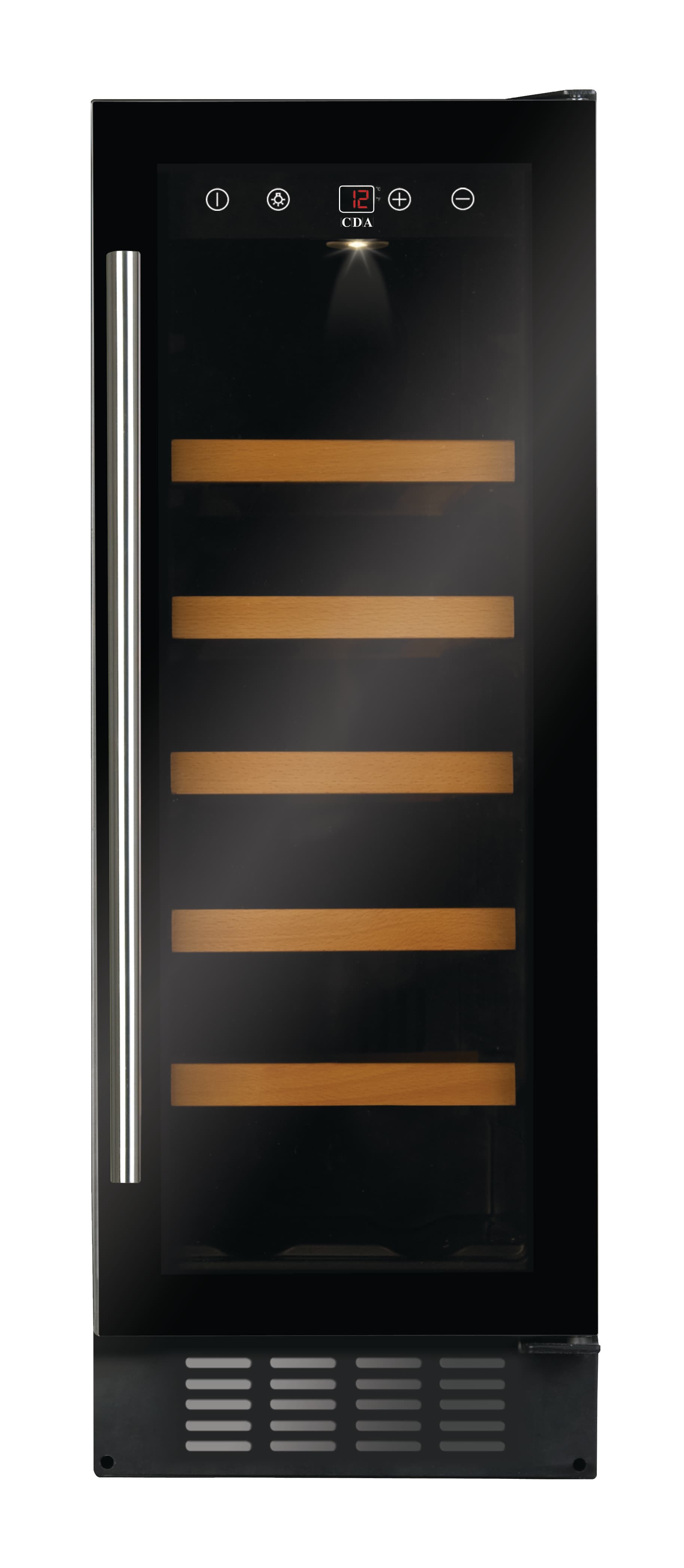 CDA 300mm Freestanding / Under Counter Wine Cooler Black - FWC304BL