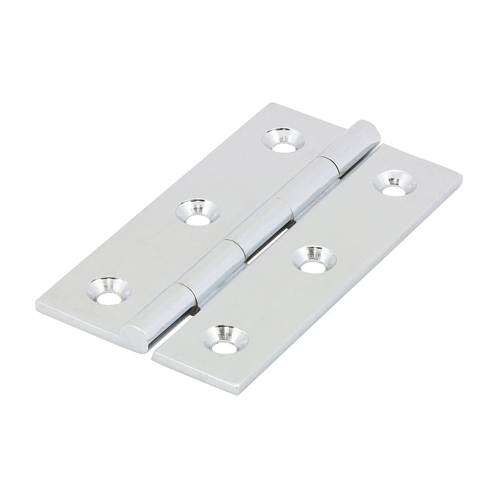 Solid Drawn Hinges - Solid Brass - Polished Chrome