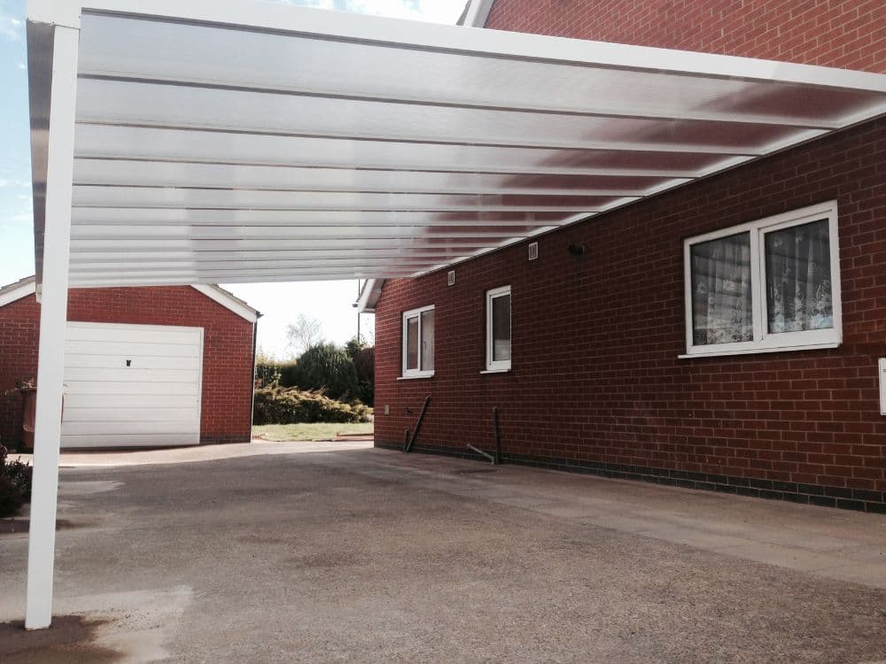 Simplicity 35 Aluminium Pergola / Veranda - 17000mm x 2500mm Rectangular - White