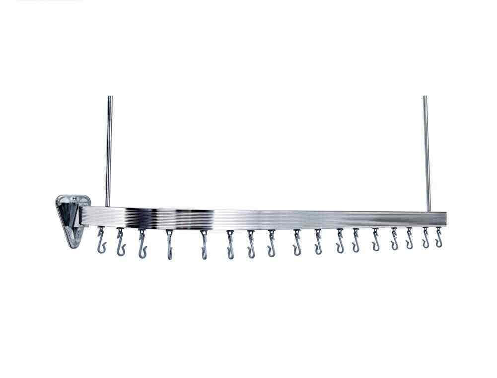 Flexible Shower Rail Track - Silver - Can be cut to size