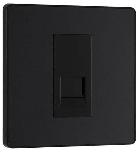 Nexus Metal Brushed Steel Single Switched 13A Power Socket NBS21B-01