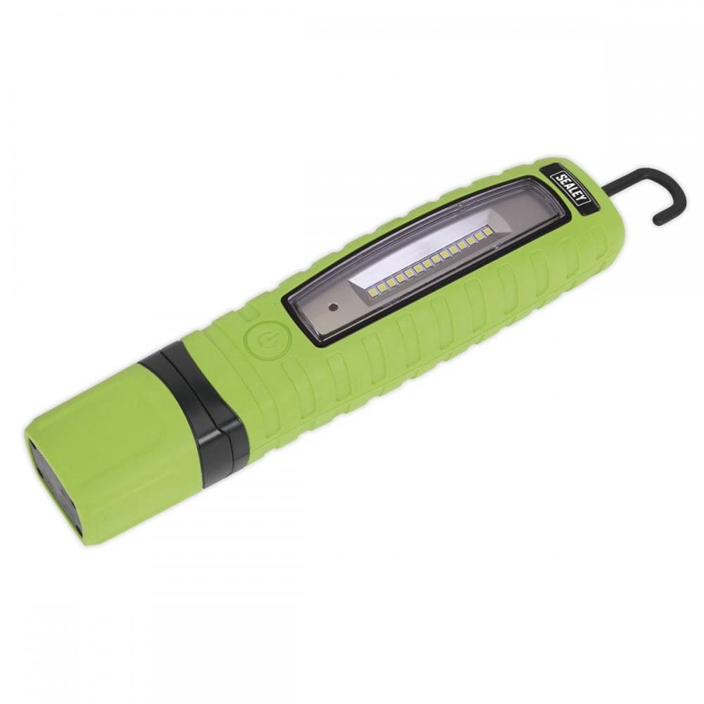 Sealey LED360G Rechargeable 360° Inspection Light 8W & 3W Smd Led - Green