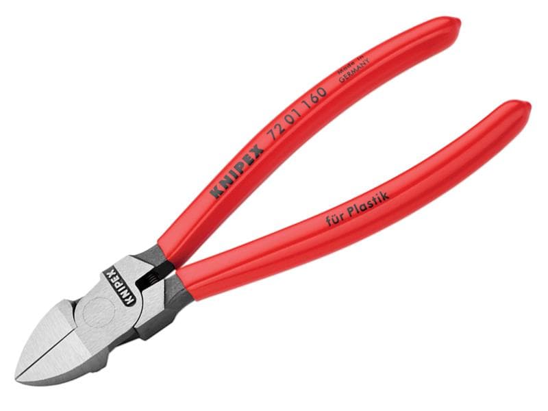 Knipex 72 01 160 SB Diagonal Cutters For Plastics Pvc Grip 160Mm