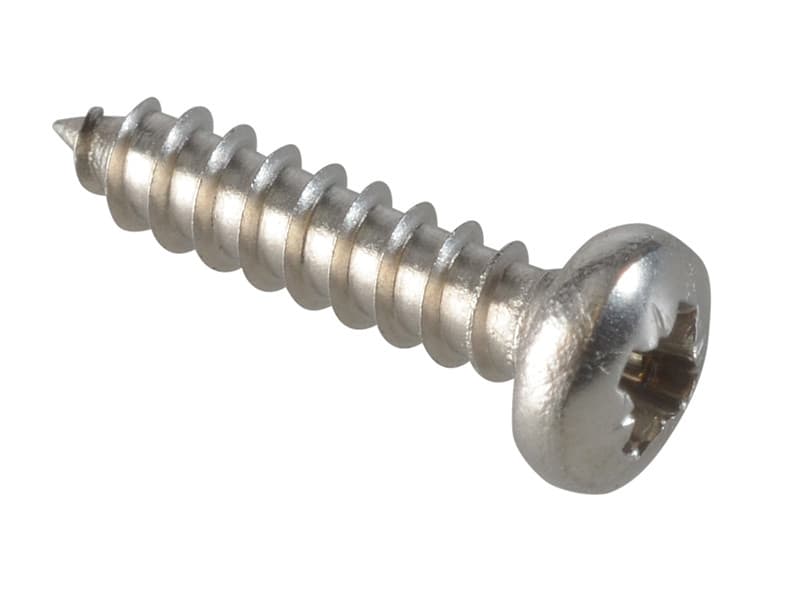 Forgefix FPSTPP124SS Self-Tapping Screw Pozi Compatible Pan Head Ss 1/2In X 4 Forgepack 60