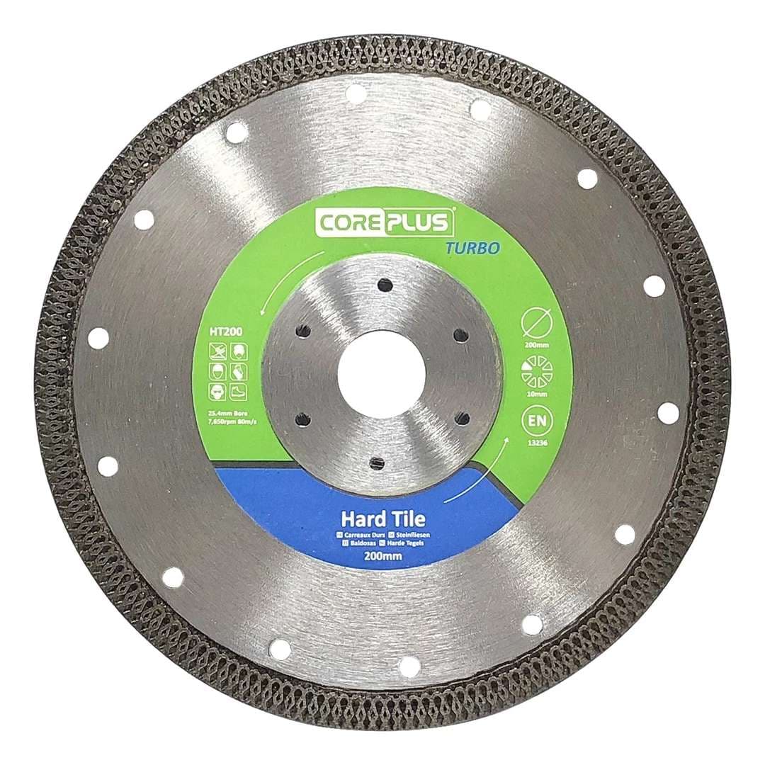 Coreplus CORDBHT200 Hard Tile Diamond Blades 200Mm (Box Of 1)