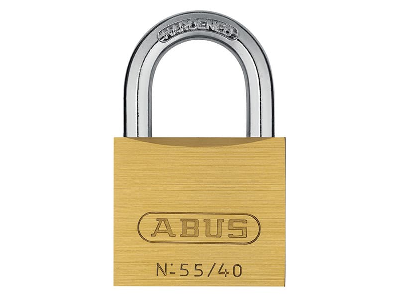Abus Mechanical 35077 55/40Mm Brass Padlock Carded
