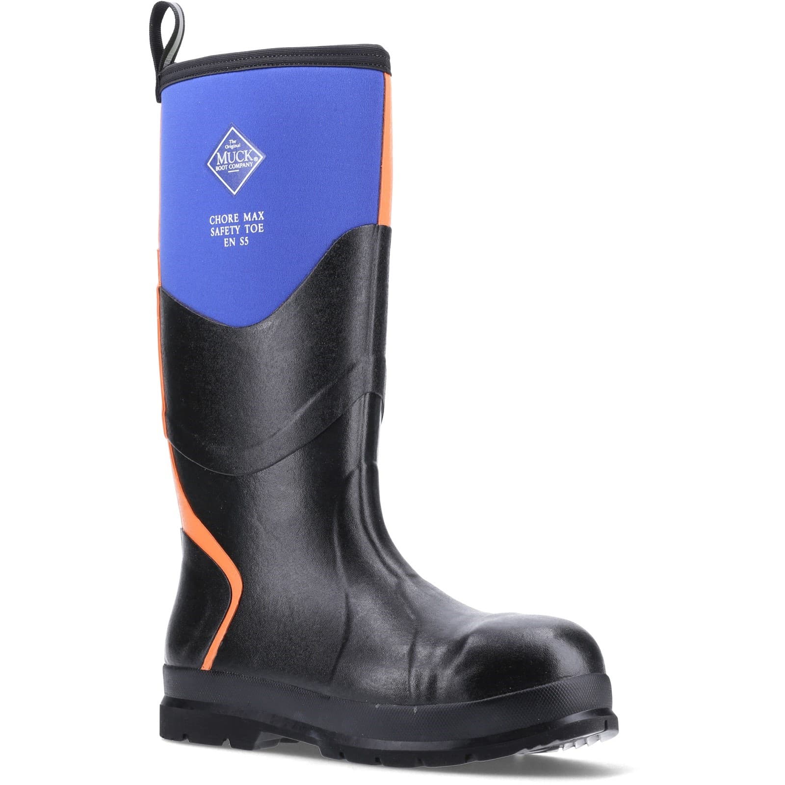 Rubber/Neoprene Waterproof Boot Blue/Orange Size 9 29155-56998-07