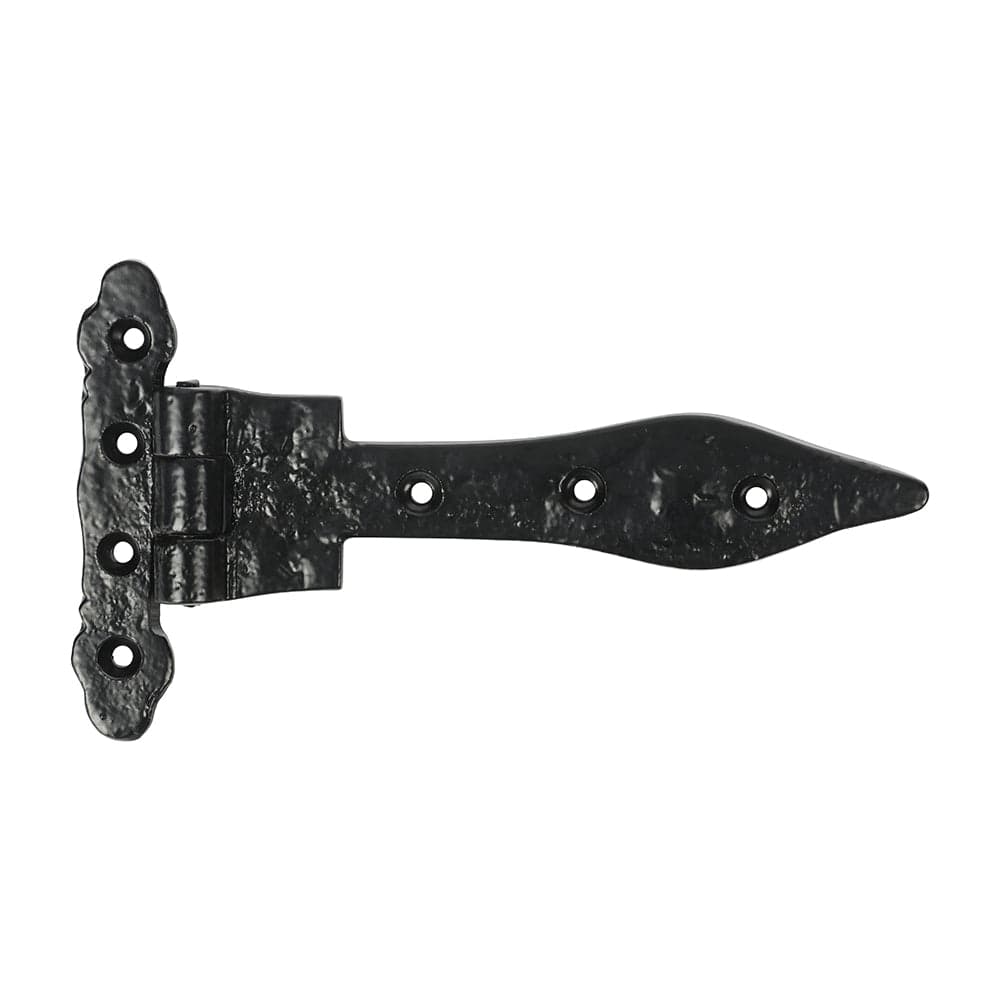 Antique Gothic Spear Hinge - Black Iron - 161mm