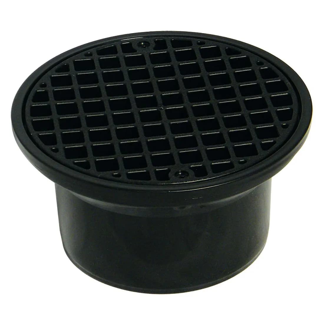 Round Hopper + Grid Black 110Mm Underground D514