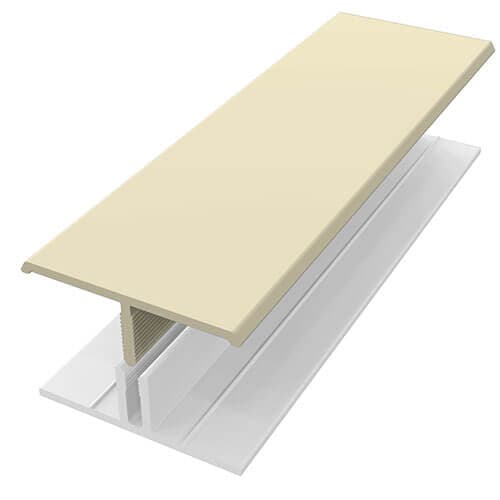 Weatherboard Cladding Two Part H Trim - 3mtr Pale Gold