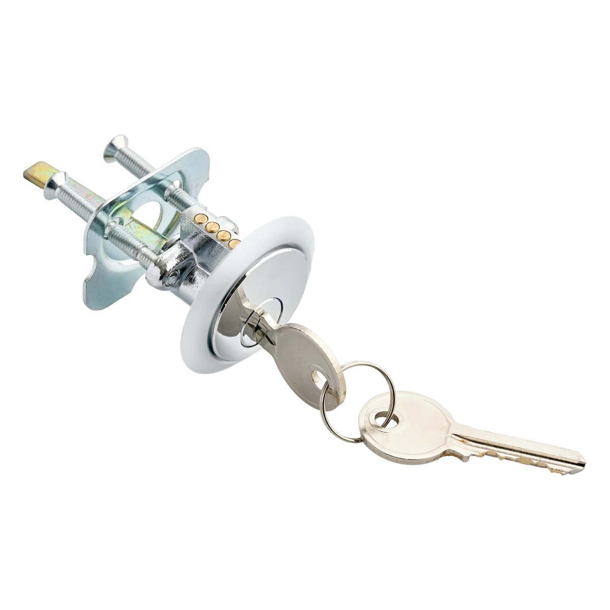 Nightlatch Door Lock Cylinder - Chrome - 44.5mm - Security Solutions