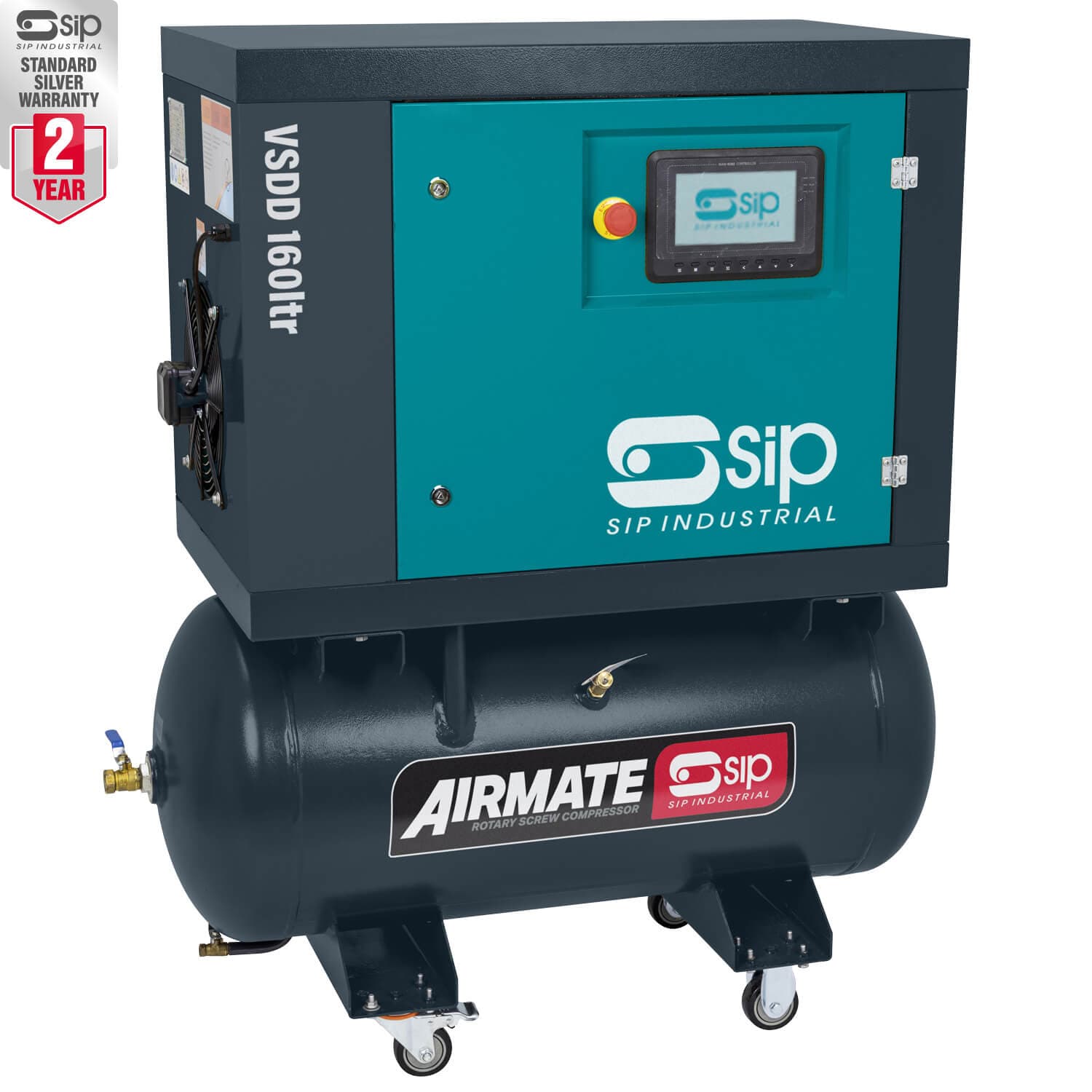 Sip 08251 Vsdd 3Kw 10Bar 160Ltr 230V Rotary Screw Compressor