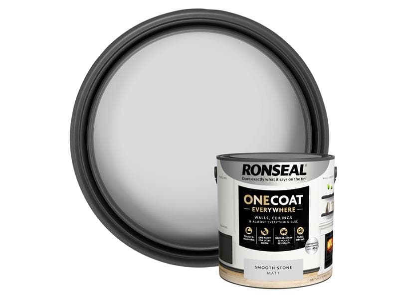 Ronseal One Coat Everywhere Interior Smooth Stone Matt 2.5 Litre KCB.7015103.12704.76