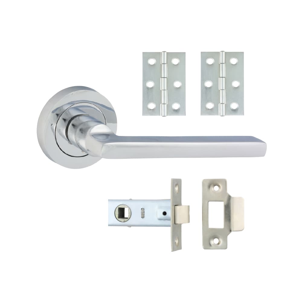 Timco Radmore Lever On Rose Door Pack - Polished Chrome Box 1 200699