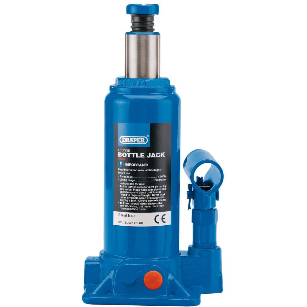 Draper 13066 Hydraulic Bottle Jack 4 Tonne each