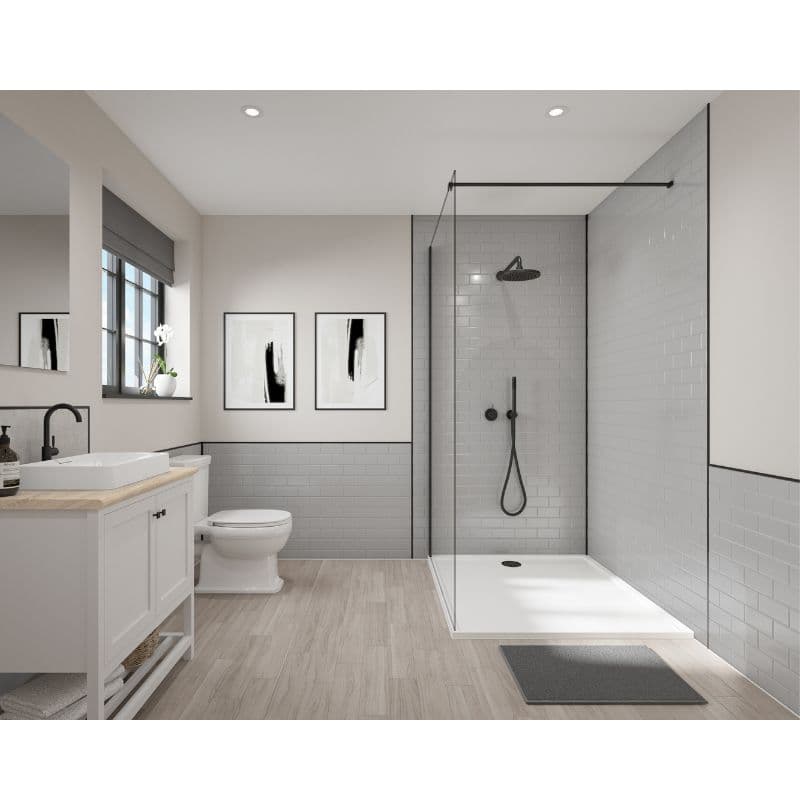 Compact Composite Vertical Wall Panel - 2440mm x 1220mm x 3mm - Grey