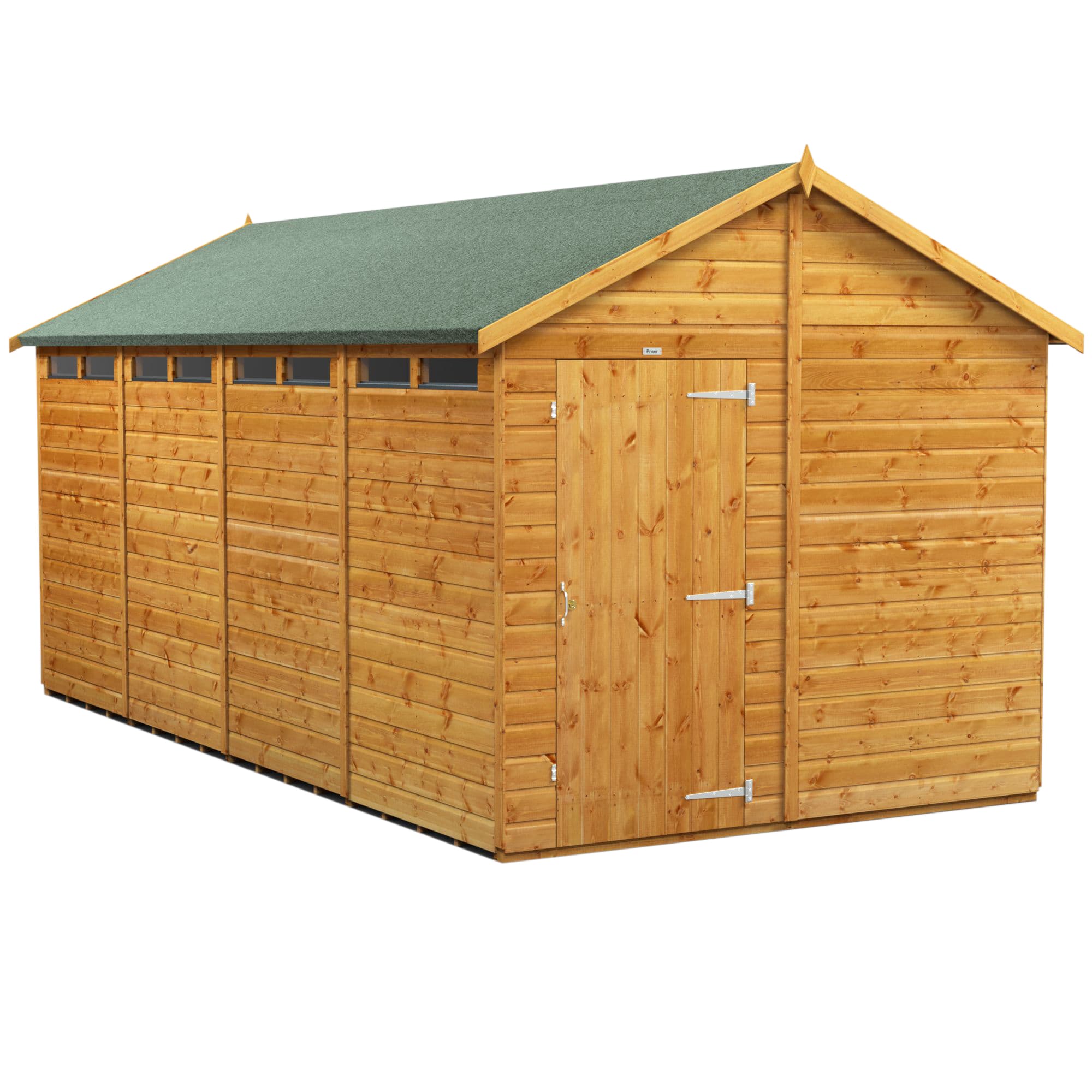 Powersheds 16 x 8 Power Apex Security Shed