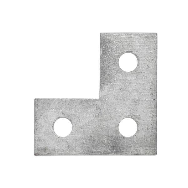 Flat L 3 Hole Bracket 86 X 86 HDG