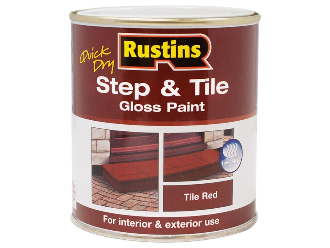 Rustins Step & Tile Paint Gloss Red 250ml STRDW250