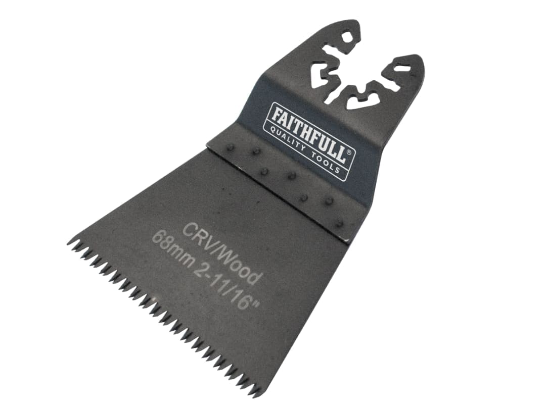 Faithfull Multi-Function Tool CrV Flush Fast Cut Wood Ground Side Set 68mm FAIMFW68G