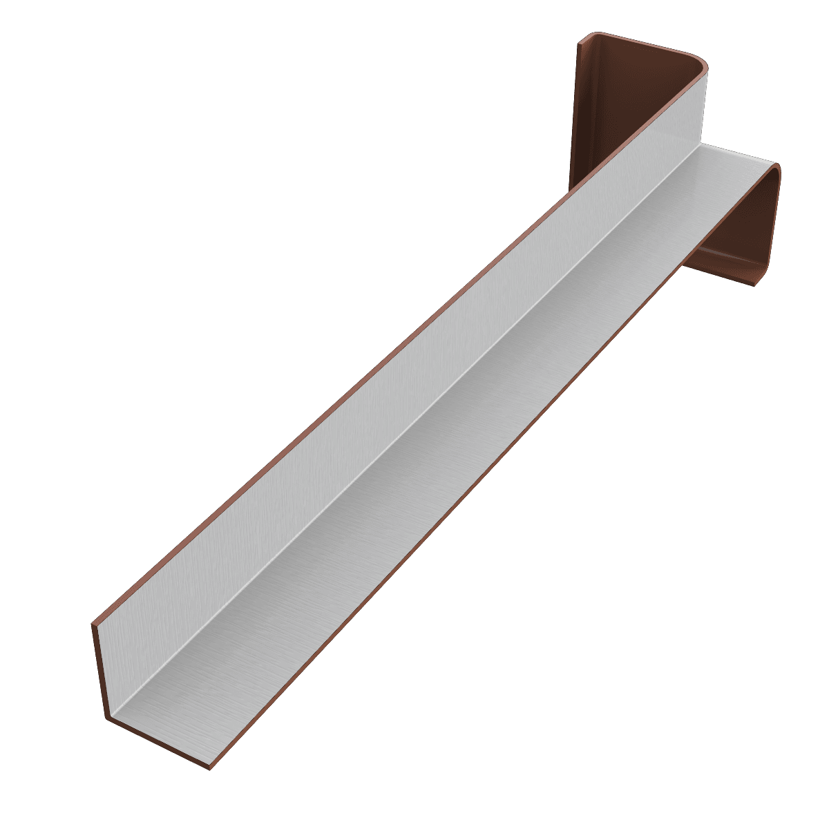 White Woodgrain Fascia Internal Corner Trim - 90 Degree 300mm