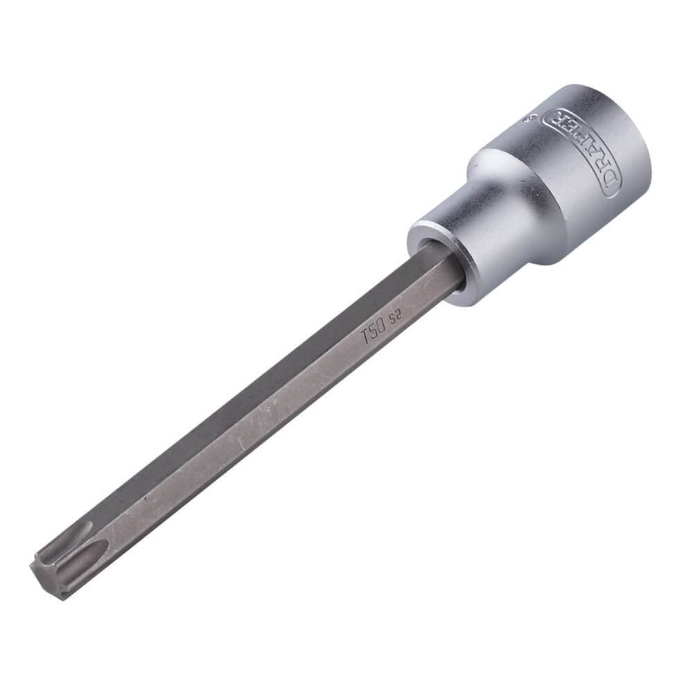 Draper 08968 Tx-Star® Socket Bit 1/2in Sq. Dr. T50 X 125Mm each 1