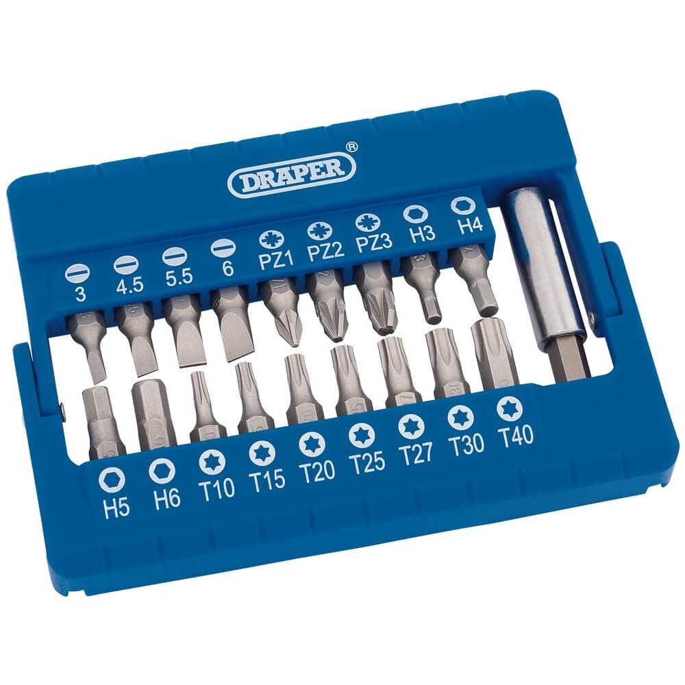 Draper 82393 Screwdriver And Magnetic Bit Holder Set (19 Piece) per set