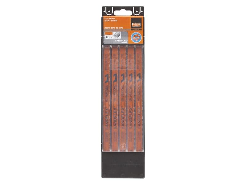 Bahco 3906-300-14-100 3906 Sandflex Hacksaw Blades 300Mm (12In) X 14 Tpi Pack 100