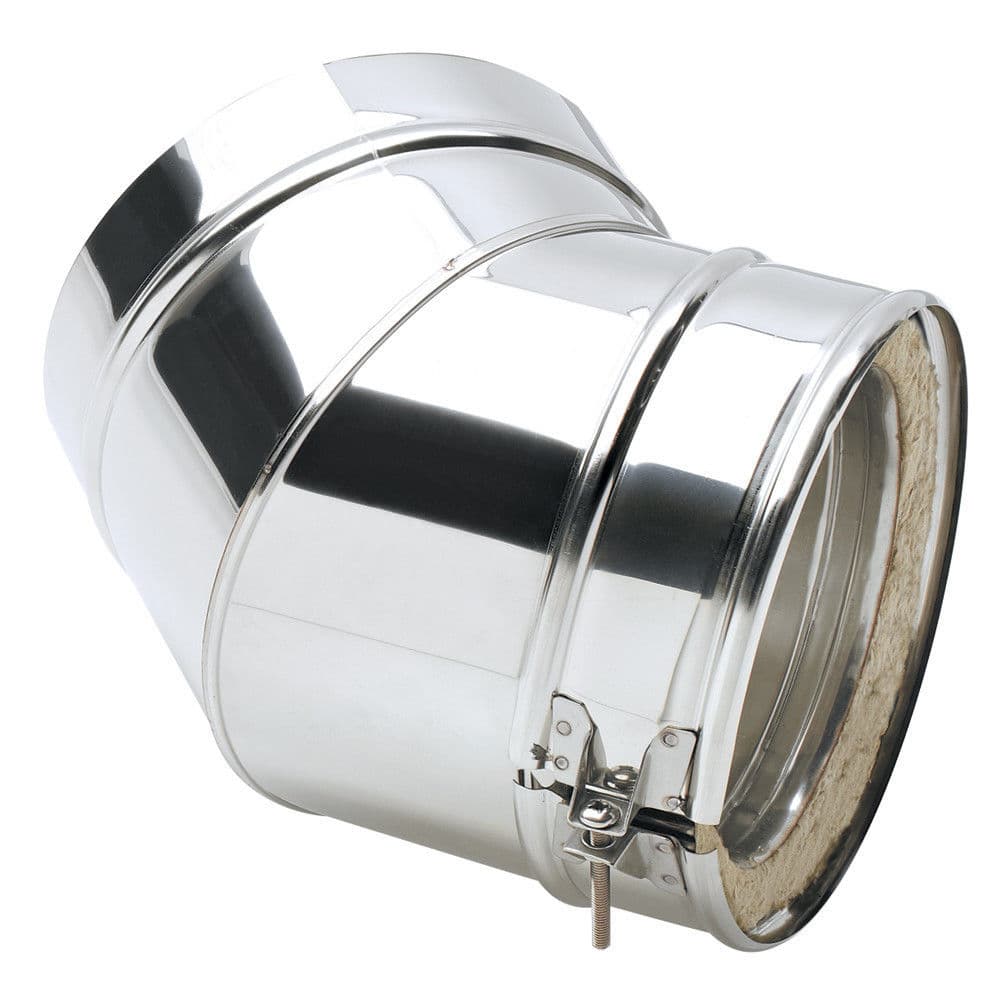 Clarke 6911258 6 Stainless Steel Twin Wall Flue 45 Elbow