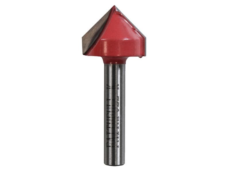 Faithfull Router Bit Tct V-Groove 13.0Mm X 19.1Mm 1/4In Shank