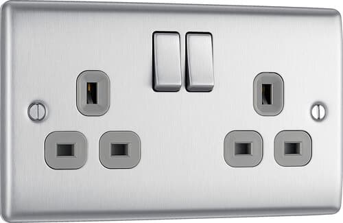 Screwless Flatplate Black Nickel Quadruple Switch 10Ax 2 Way FBN44-01