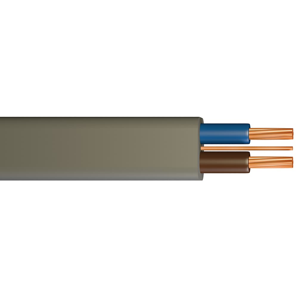 4TRADE Twin & Earth Cable 6242Y 1.0mm2 Grey 50M