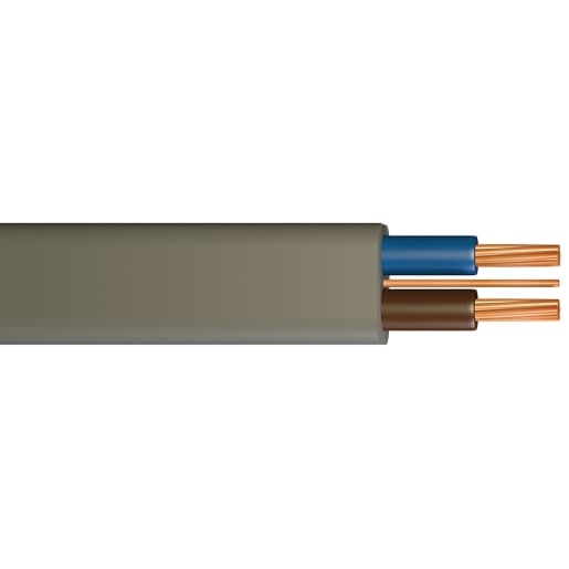 4TRADE Twin & Earth Cable 6242Y 1.0mm2 Grey 50M