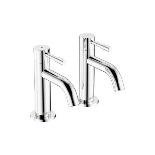 Bristan Mila Basin Pillar Taps - Chrome