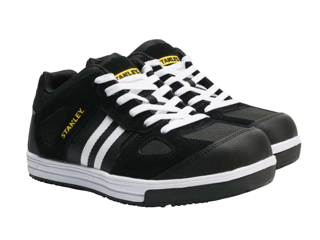 STANLEY® Clothing Cody Safety Trainers Black/White Stripe UK 9 EUR 43 STA20051-110