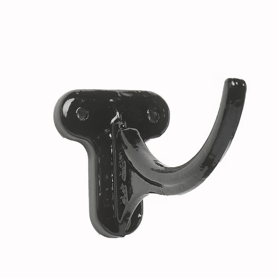 Cast Iron Beaded Half Round Gutter Fascia Bracket - 125mm Black